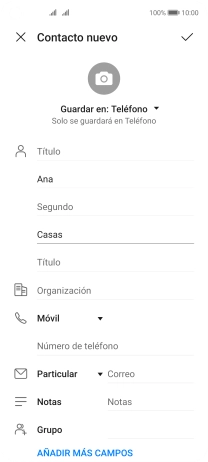 Pulsa Número de teléfono e introduce el número de teléfono deseado. Pulsa Número de teléfono e introduce el número de teléfono deseado.