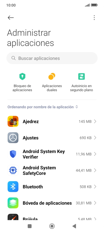 Pulsa la app deseada. Pulsa la app deseada.
