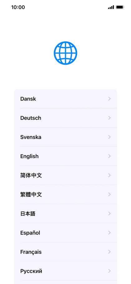 Pulsa el idioma deseado. Pulsa el idioma deseado.