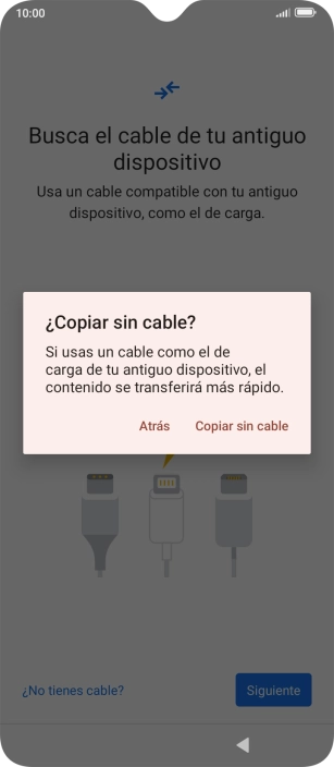 Pulsa Copiar sin cable. Pulsa Copiar sin cable.