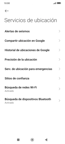 Pulsa Precisión de la ubicación. Pulsa Precisión de la ubicación.