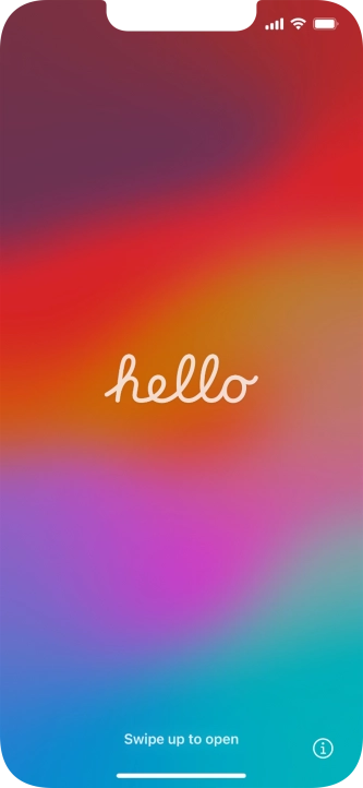 Desliza el dedo hacia arriba desde la parte inferior de la pantalla. Desliza el dedo hacia arriba desde la parte inferior de la pantalla.