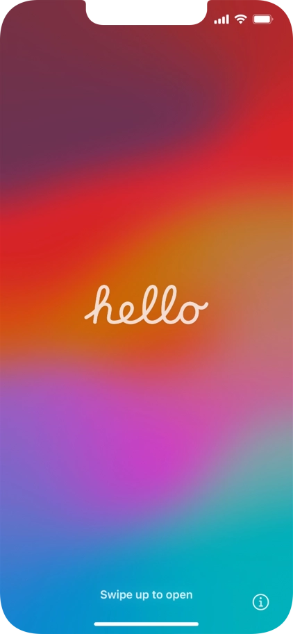 Desliza el dedo hacia arriba desde la parte inferior de la pantalla. Desliza el dedo hacia arriba desde la parte inferior de la pantalla.