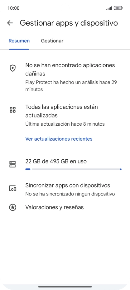 Pulsa Gestionar. Pulsa Gestionar.