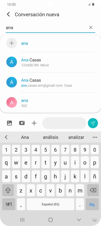 Pulsa el contacto deseado. Pulsa el contacto deseado.