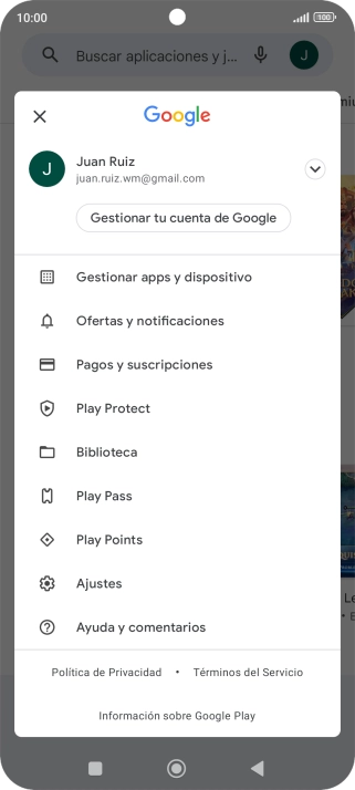 Pulsa Ajustes. Pulsa Ajustes.