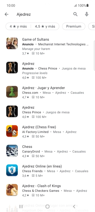 Pulsa la app deseada. Pulsa la app deseada.