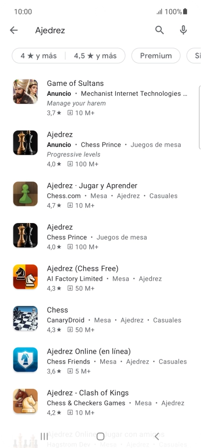 Pulsa la app deseada. Pulsa la app deseada.