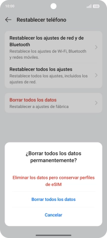Pulsa el ajuste deseado. Pulsa el ajuste deseado.