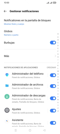 Pulsa el indicador junto a las apps deseadas para activar o desactivar la función. Pulsa el indicador junto a las apps deseadas para activar o desactivar la función.