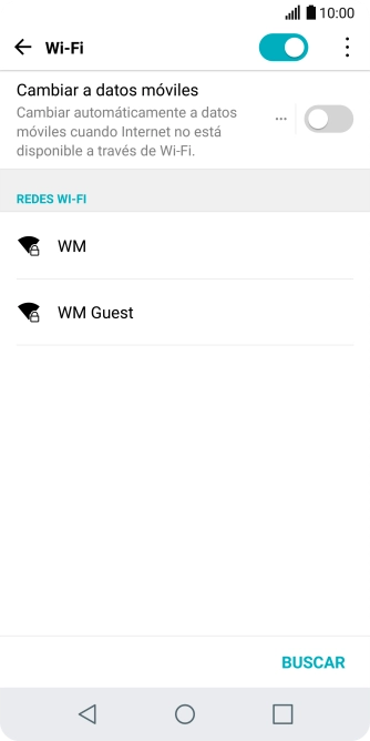 Pulsa la red wifi deseada. Pulsa la red wifi deseada.