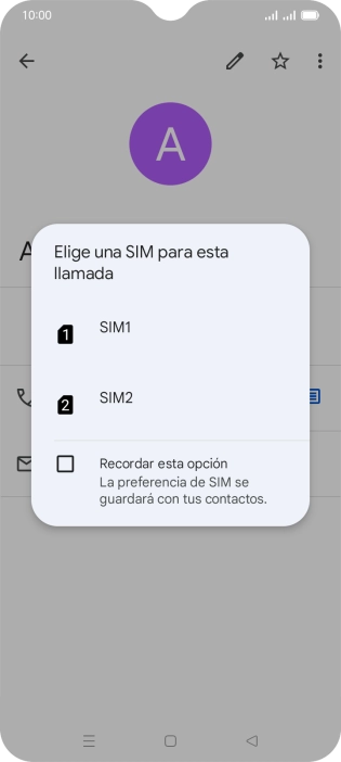 Pulsa la tarjeta SIM deseada. Pulsa la tarjeta SIM deseada.