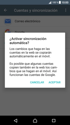 Si activas o desactivas la función, tienes que pulsar ACEPTAR. Si activas o desactivas la función, tienes que pulsar ACEPTAR.
