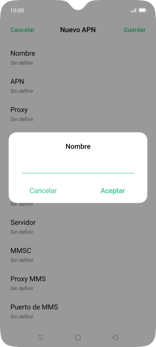 Introduce Vodafone Internet y pulsa Aceptar. Introduce Vodafone Internet y pulsa Aceptar.