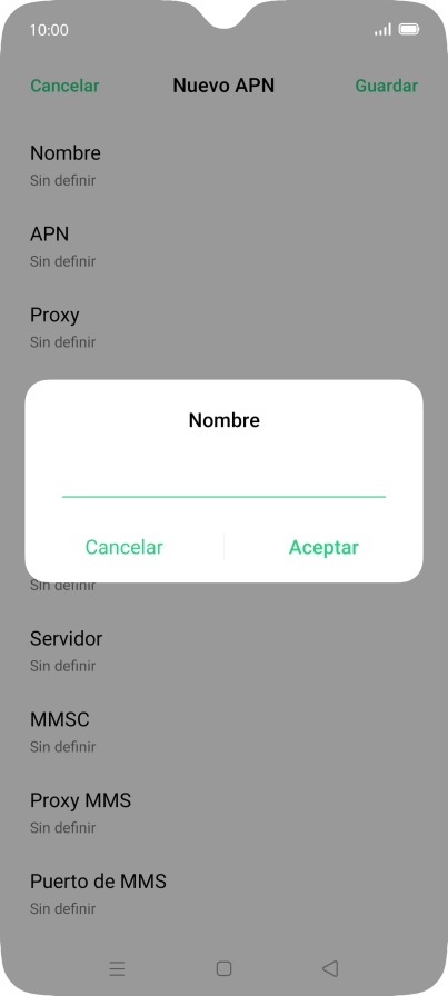 Introduce Vodafone Internet y pulsa Aceptar. Introduce Vodafone Internet y pulsa Aceptar.