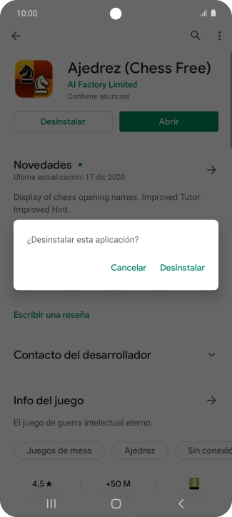 Pulsa Desinstalar. Pulsa Desinstalar.