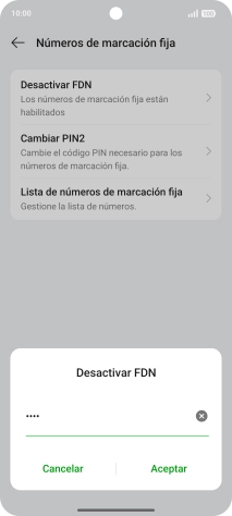 Introduce el código PIN2 y pulsa Aceptar. Introduce el código PIN2 y pulsa Aceptar.