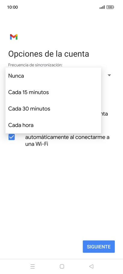 Pulsa el ajuste deseado. Pulsa el ajuste deseado.