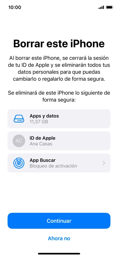 Pulsa Continuar. Pulsa Continuar.