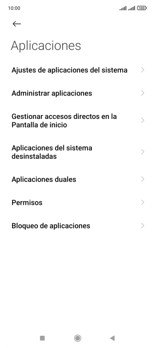 Pulsa Administrar aplicaciones. Pulsa Administrar aplicaciones.