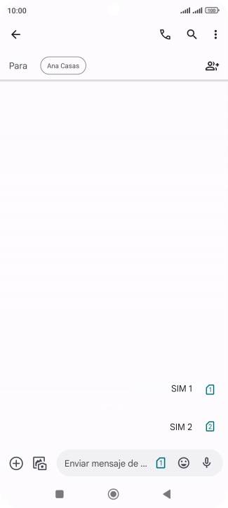 Pulsa la tarjeta SIM deseada. Pulsa la tarjeta SIM deseada.