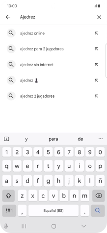 Introduce el nombre del tema o de la app y pulsa el icono de búsqueda. Introduce el nombre del tema o de la app y pulsa el icono de búsqueda.