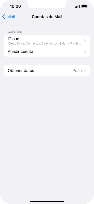 Pulsa Añadir cuenta. Pulsa Añadir cuenta.