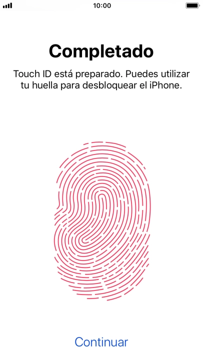 Pulsa Continuar. Si no has añadido anteriormente un código de seguridad, tendrás que introducir un código de libre elección dos veces consecutivas. Pulsa Continuar. Si no has añadido anteriormente un código de seguridad, tendrás que introducir un código de libre elección dos veces consecutivas.