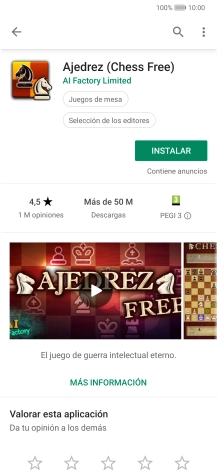 Pulsa INSTALAR y sigue las indicaciones de la pantalla para instalar la app. Pulsa INSTALAR y sigue las indicaciones de la pantalla para instalar la app.