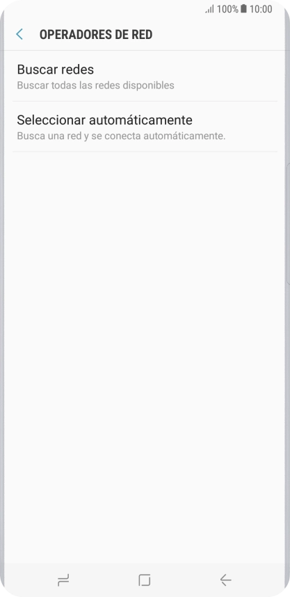 Si quieres seleccionar la red de forma manual, pulsa Buscar redes y espera un momento mientras el teléfono está buscando las redes disponibles. Si quieres seleccionar la red de forma manual, pulsa Buscar redes y espera un momento mientras el teléfono está buscando las redes disponibles.