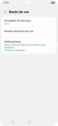 Pulsa Número de buzón de voz. Pulsa Número de buzón de voz.