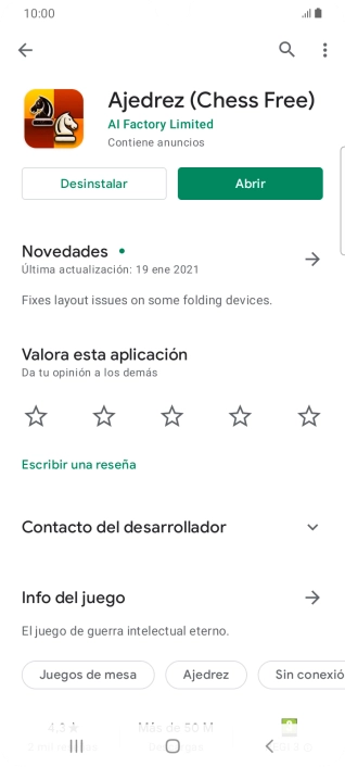 Pulsa Desinstalar. Pulsa Desinstalar.