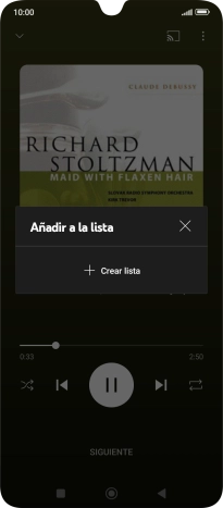 Pulsa Crear lista. Pulsa Crear lista.