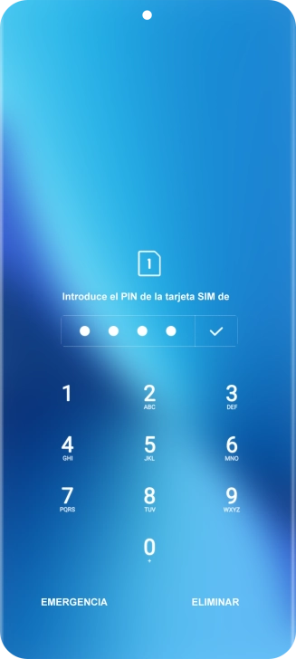 Si lo solicita el teléfono, introduce el código PIN y pulsa el icono de aceptar. Si lo solicita el teléfono, introduce el código PIN y pulsa el icono de aceptar.