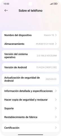 Pulsa Restablecimiento de fábrica. Pulsa Restablecimiento de fábrica.
