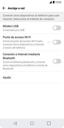 Pulsa Punto de acceso Wi-Fi. Pulsa Punto de acceso Wi-Fi.