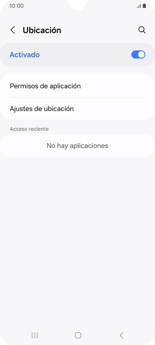 Pulsa Permisos de aplicación. Pulsa Permisos de aplicación.