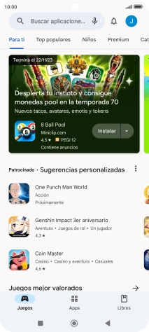 Pulsa el icono de perfil. Pulsa el icono de perfil.