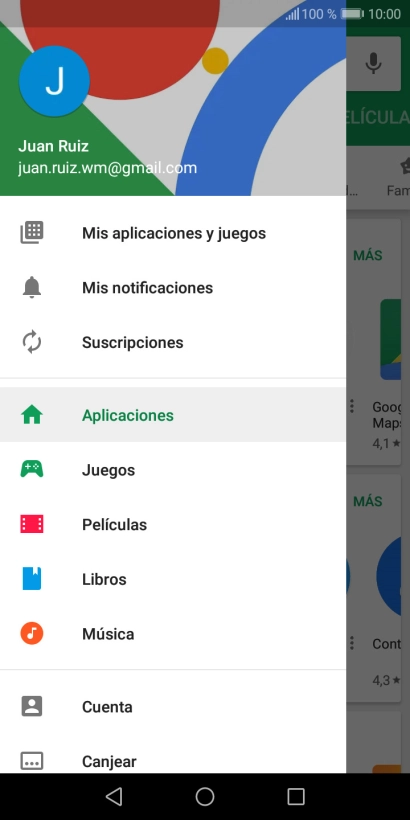 Pulsa Mis aplicaciones y juegos. Pulsa Mis aplicaciones y juegos.
