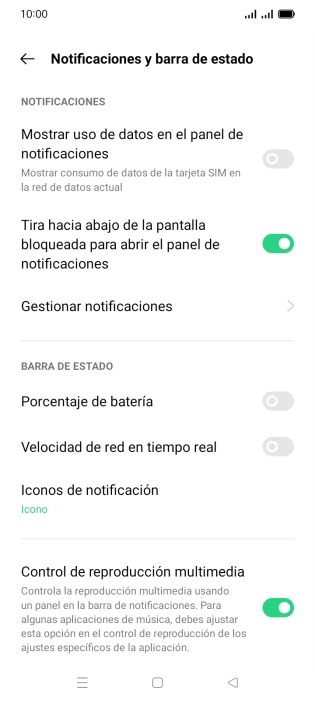 Pulsa Gestionar notificaciones. Pulsa Gestionar notificaciones.