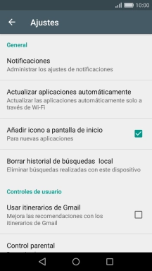 Pulsa Actualizar aplicaciones automáticamente. Pulsa Actualizar aplicaciones automáticamente.
