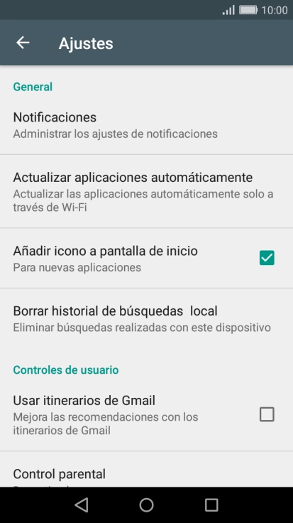 Pulsa Actualizar aplicaciones automáticamente. Pulsa Actualizar aplicaciones automáticamente.