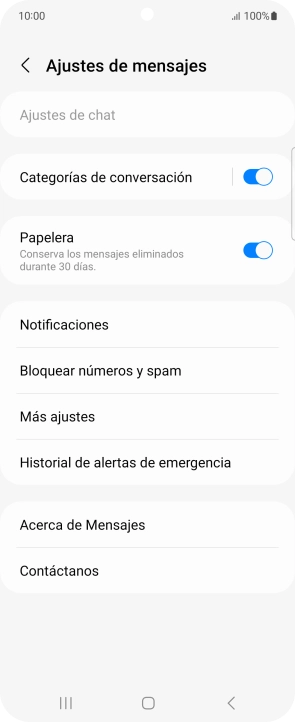 Pulsa Más ajustes. Pulsa Más ajustes.