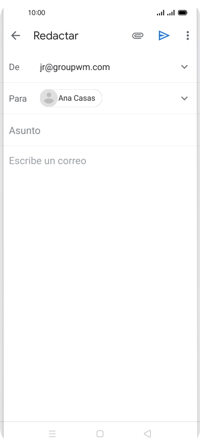 Pulsa Asunto e introduce el asunto deseado. Pulsa Asunto e introduce el asunto deseado.