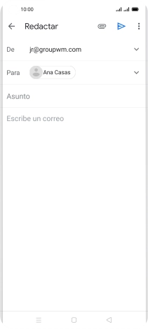Pulsa Asunto e introduce el asunto deseado. Pulsa Asunto e introduce el asunto deseado.