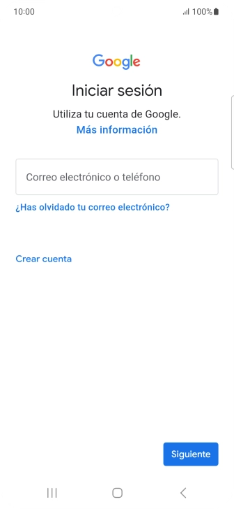 Si no tienes una cuenta de Google, pulsa Crear cuenta y sigue las indicaciones de la pantalla para ver cómo crear una cuenta nueva. Si no tienes una cuenta de Google, pulsa Crear cuenta y sigue las indicaciones de la pantalla para ver cómo crear una cuenta nueva.
