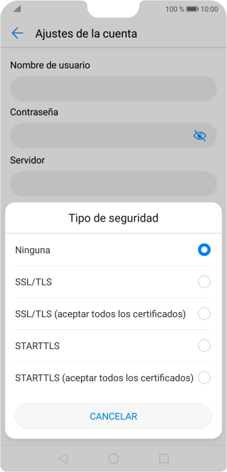 Pulsa Ninguna para desactivar la función. Pulsa Ninguna para desactivar la función.