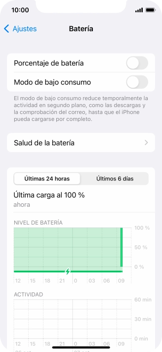 Pulsa Salud de la batería. Pulsa Salud de la batería.