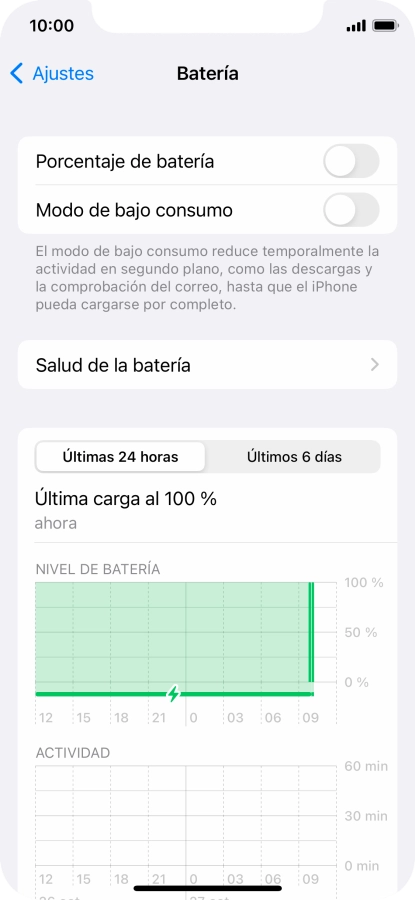 Pulsa Salud de la batería. Pulsa Salud de la batería.