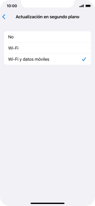 Para desactivar la actualización de apps en ejecución, pulsa No. Para desactivar la actualización de apps en ejecución, pulsa No.